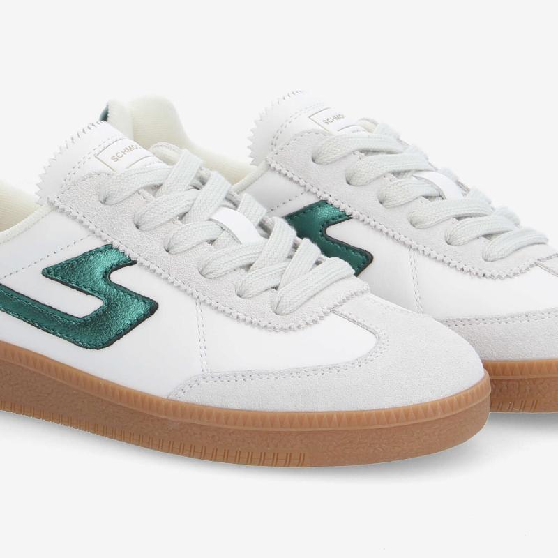 SHEFFIELD JOGGER W - NAP/SUEDE/METAL - BLANC/VERT